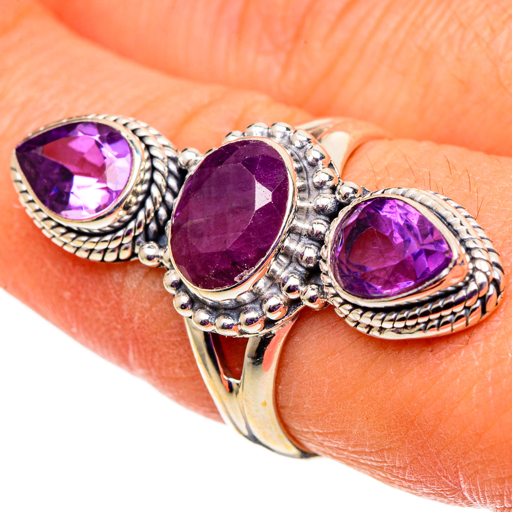 Mediterranean Red Coral Rings handcrafted by Anasilvercos - RING100986