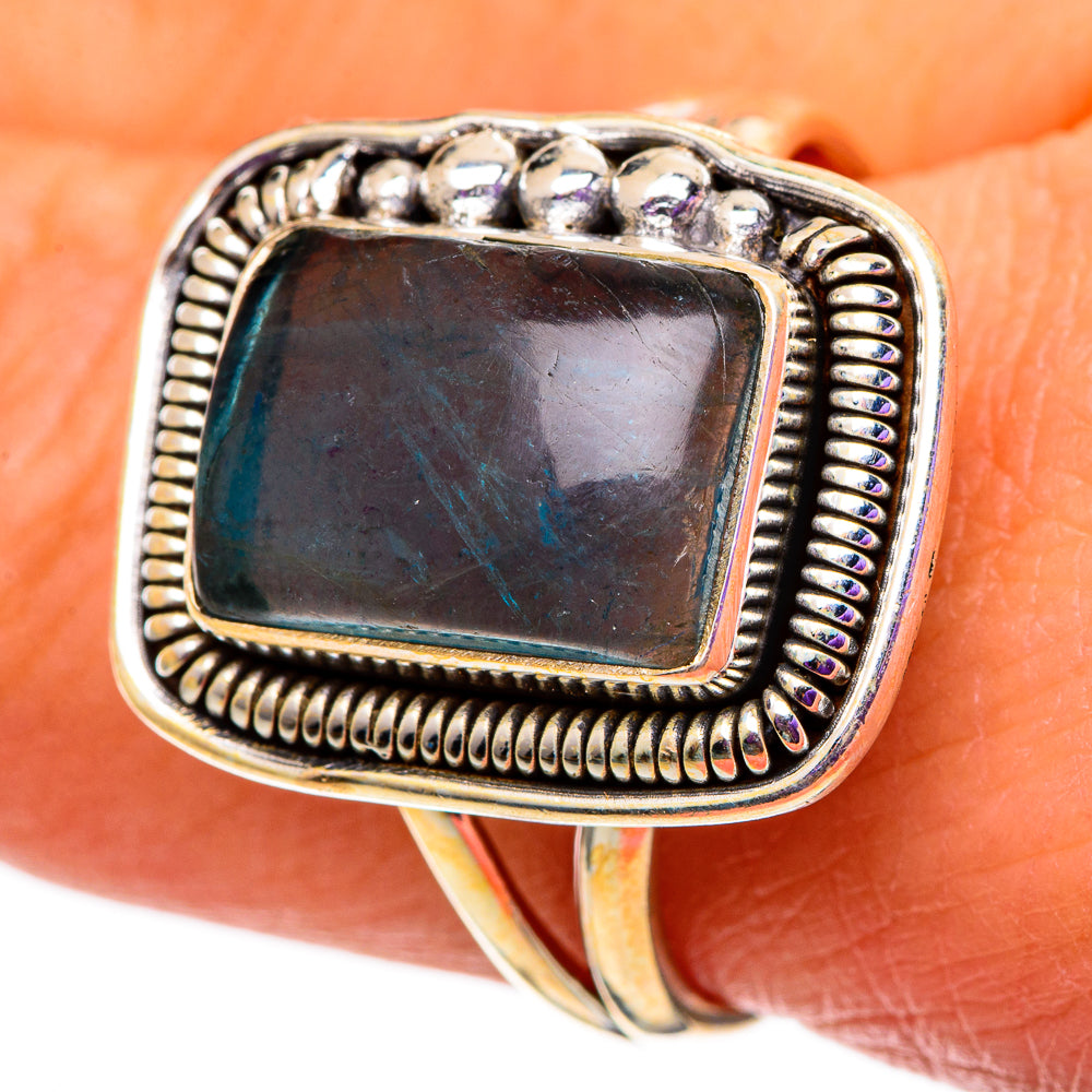 Blue Fluorite Rings handcrafted by Anasilvercos - RING100994