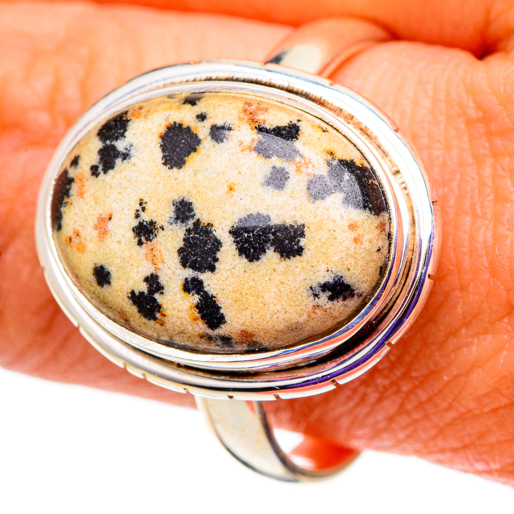 Dalmatian Jasper Rings handcrafted by Anasilvercos - RING100999