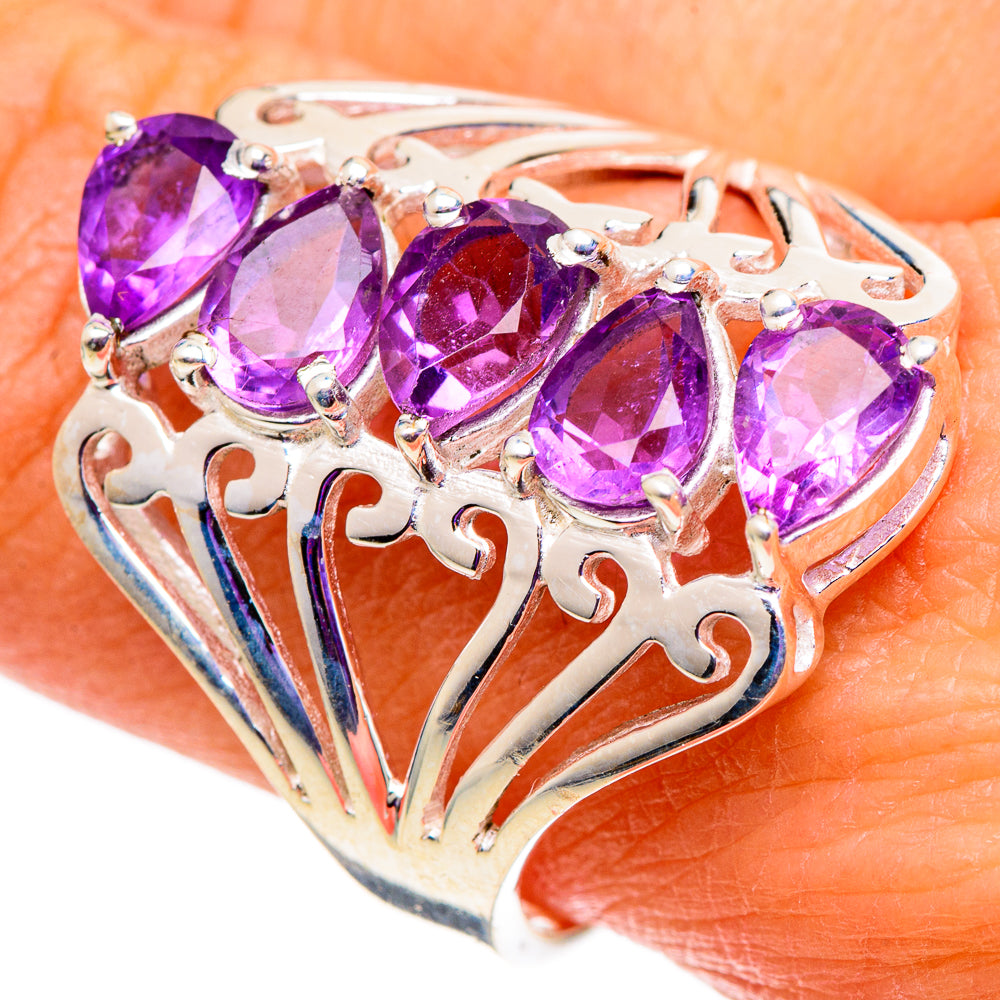 Amethyst Rings handcrafted by Anasilvercos - RING101008
