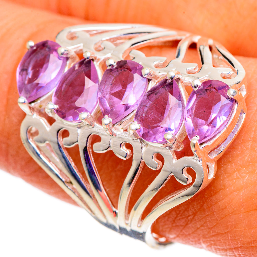 Color Change Alexandrite (lab.) Rings handcrafted by Anasilvercos - RING101010