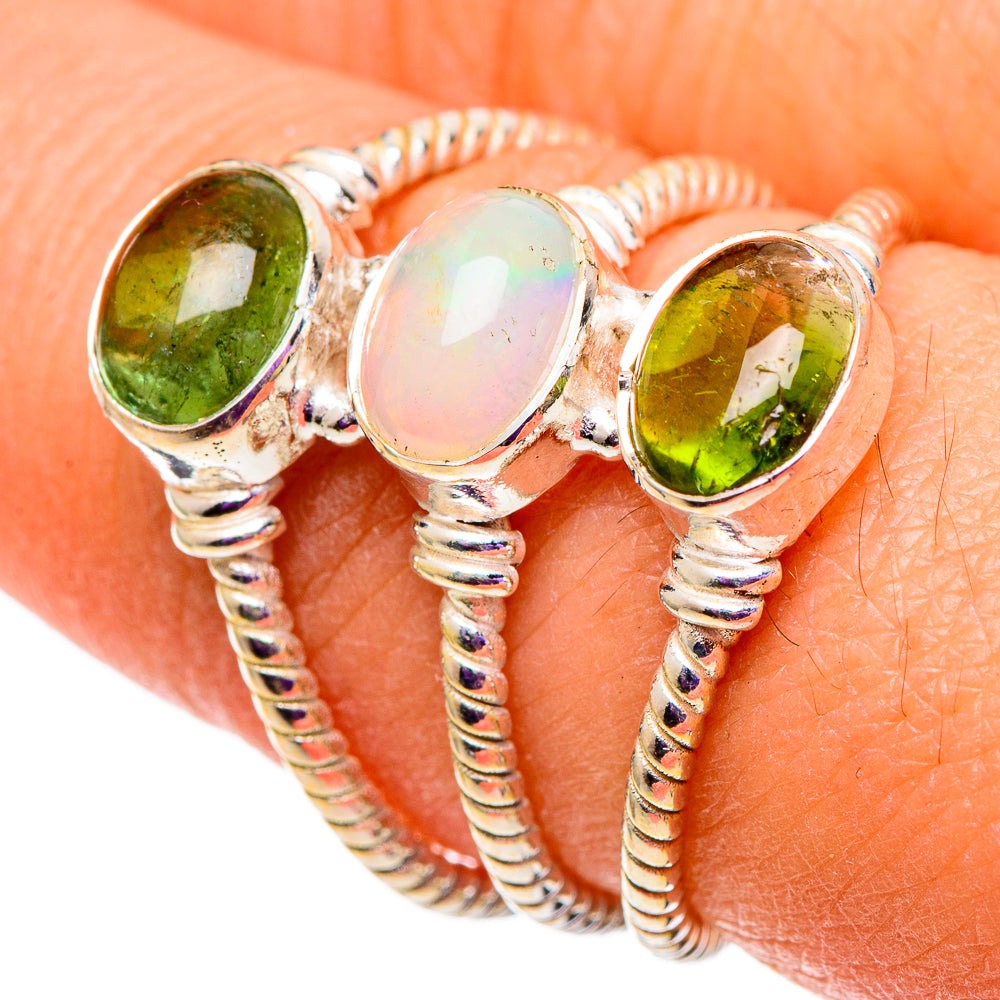 Ethiopian Opal Rings handcrafted by Anasilvercos - RING101014
