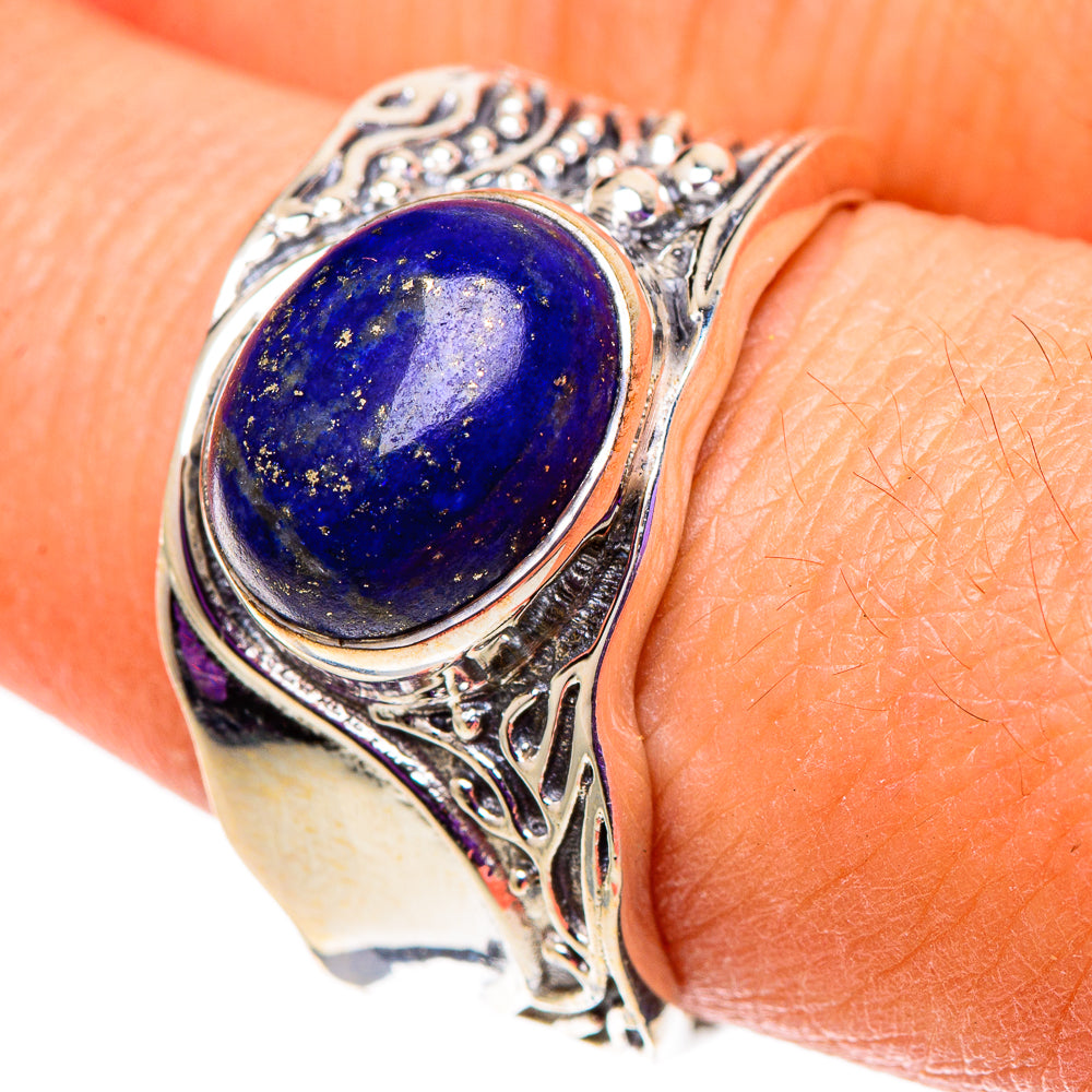 Lapis Lazuli Rings handcrafted by Anasilvercos - RING101017
