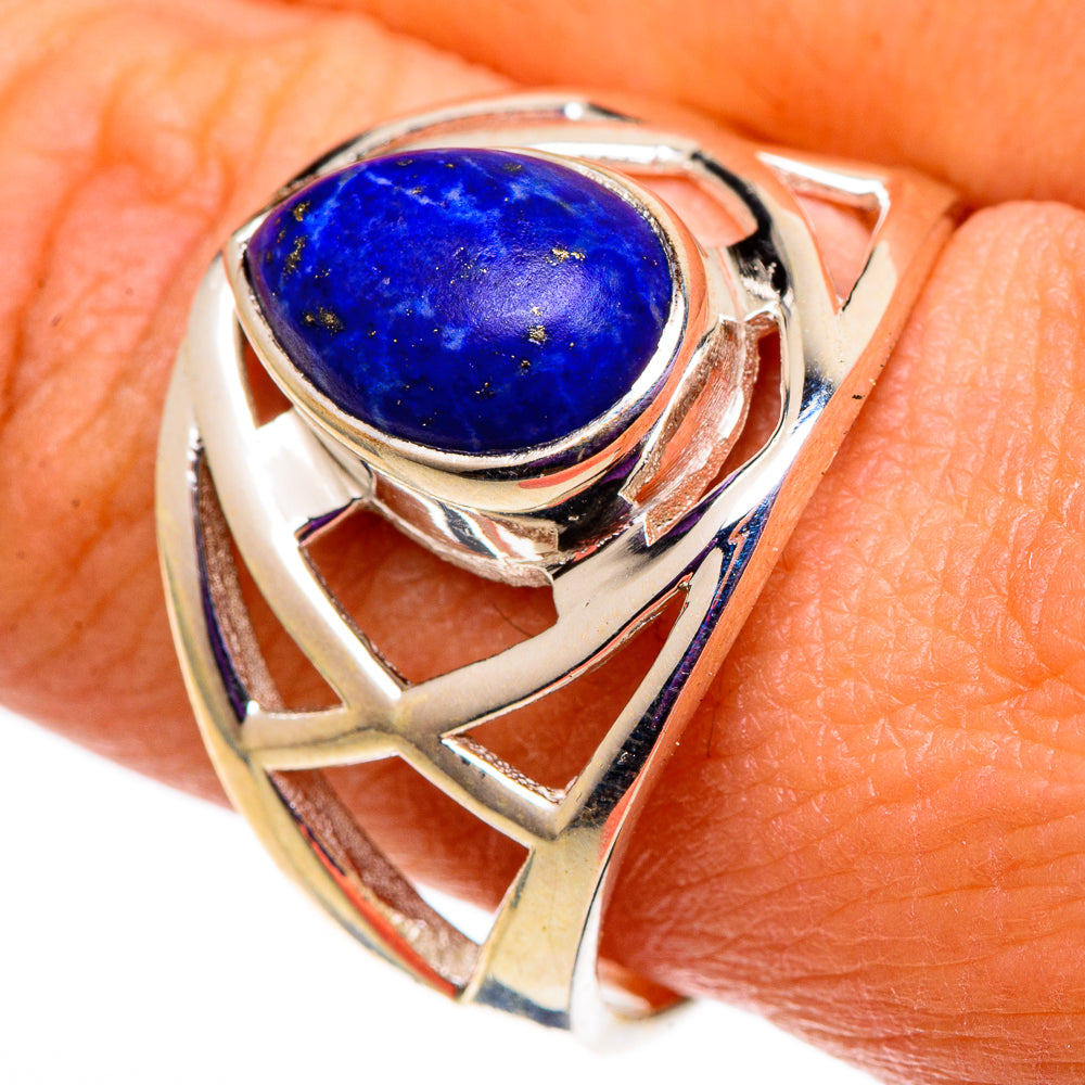 Lapis Lazuli Rings handcrafted by Anasilvercos - RING101018