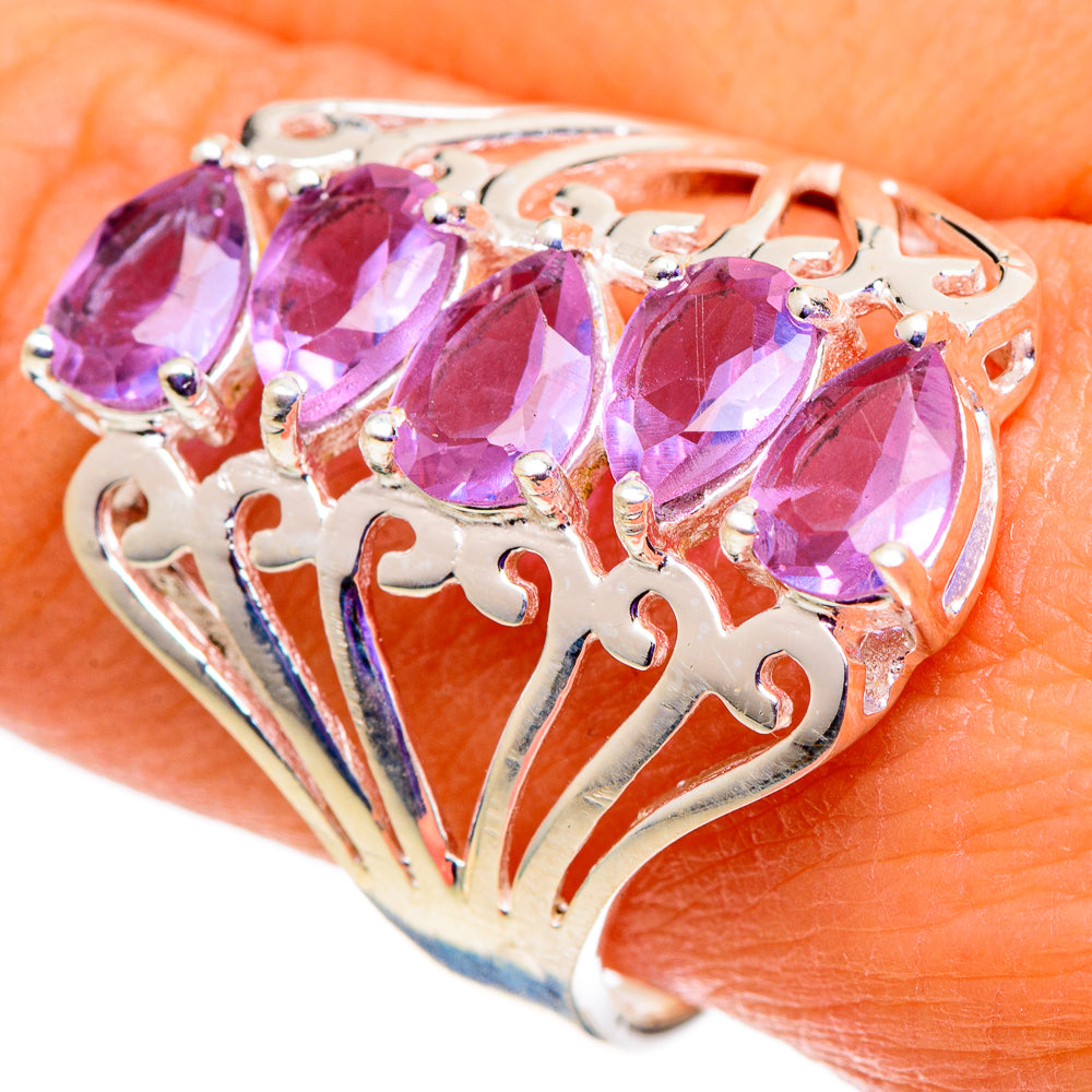 Color Change Alexandrite (lab.) Rings handcrafted by Anasilvercos - RING101021