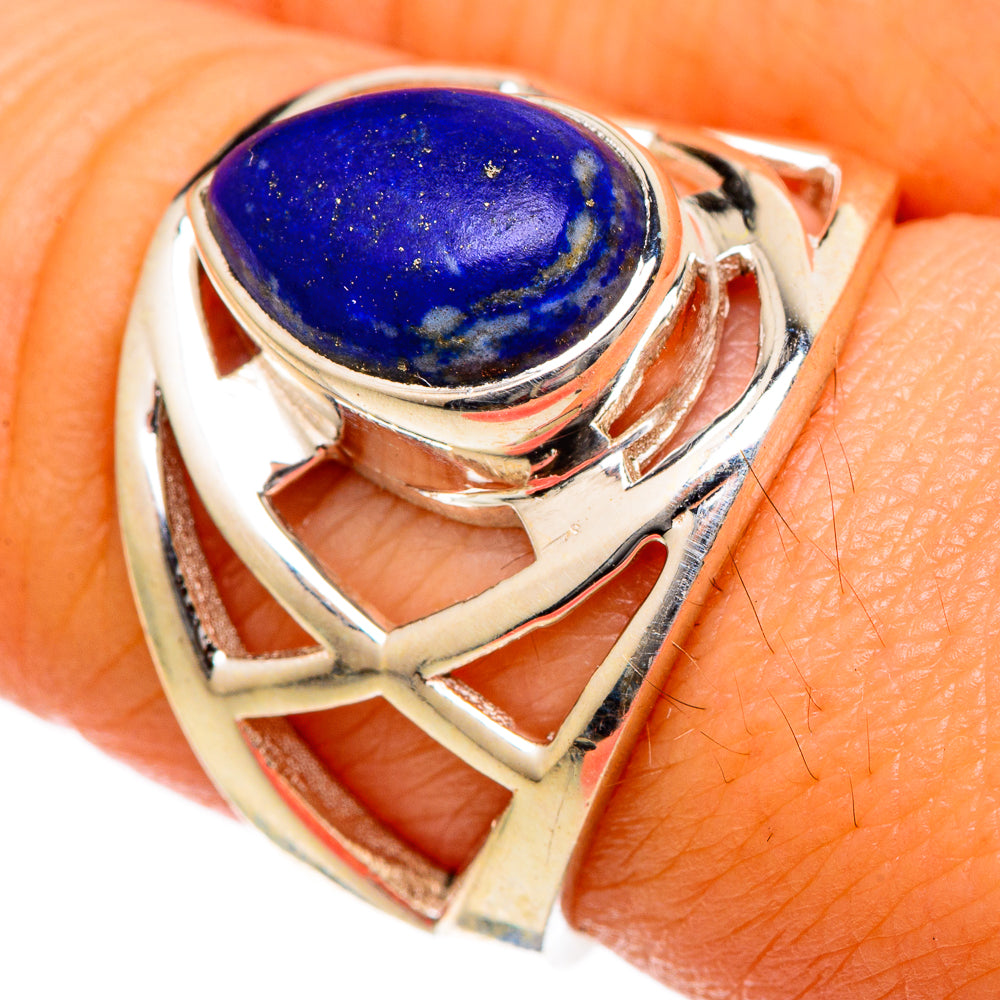 Lapis Lazuli Rings handcrafted by Anasilvercos - RING101023