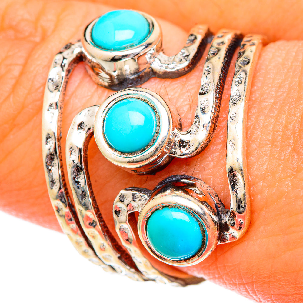 Larimar Rings handcrafted by Anasilvercos - RING101024
