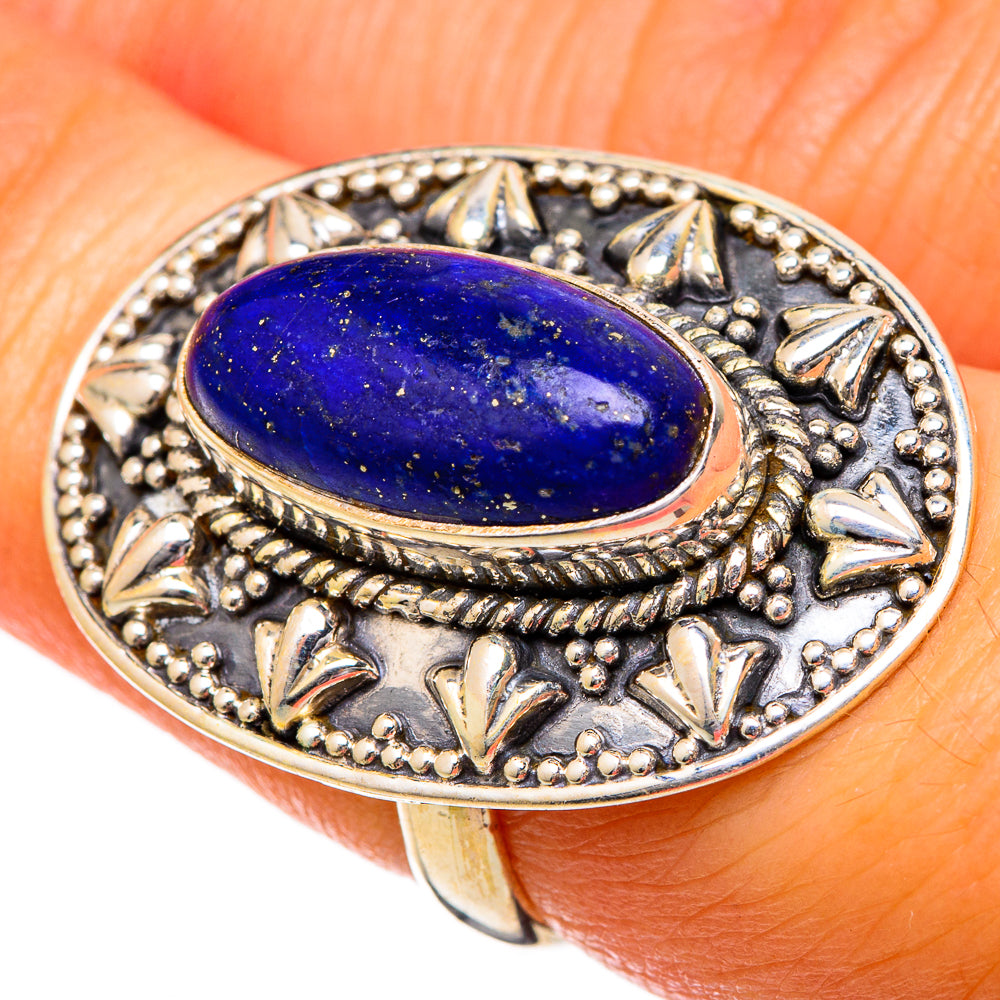 Lapis Lazuli Rings handcrafted by Anasilvercos - RING101026