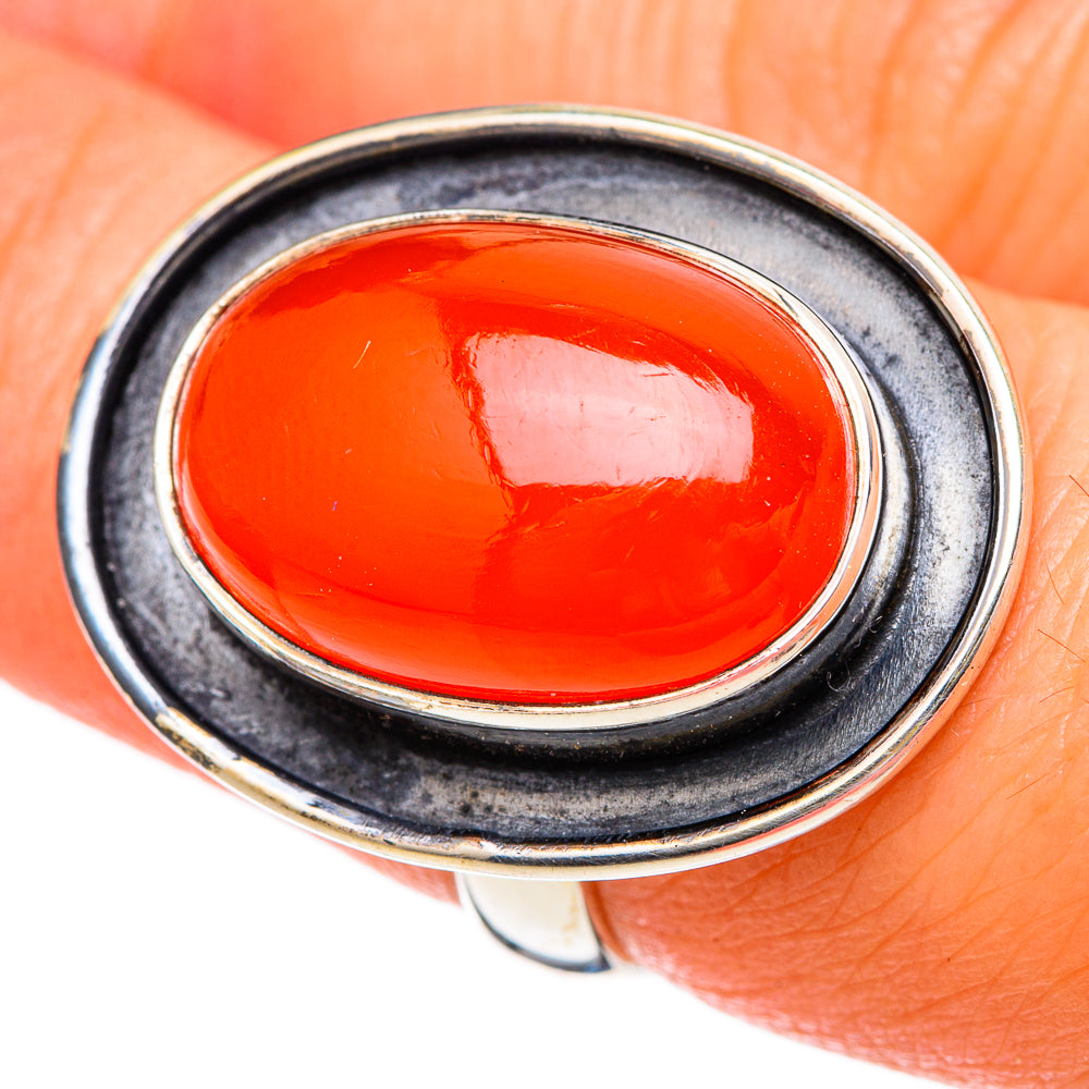 Carnelian Rings handcrafted by Anasilvercos - RING101032