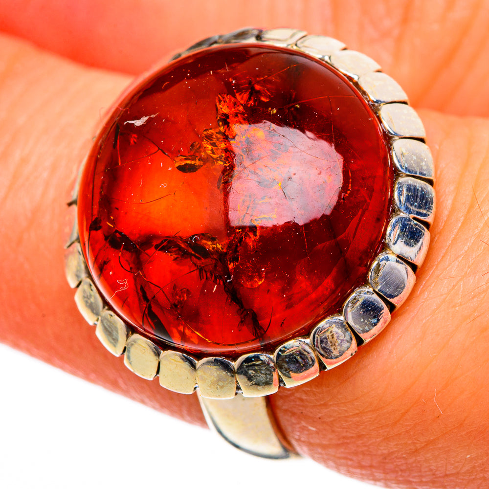 Baltic Amber Rings handcrafted by Anasilvercos - RING101034
