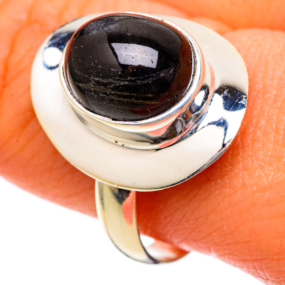 Black Onyx Rings handcrafted by Anasilvercos - RING101044