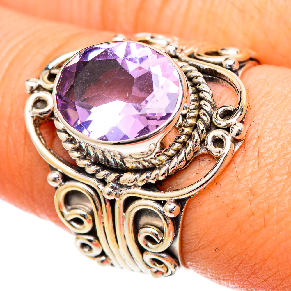 Amethyst Rings handcrafted by Anasilvercos - RING101072