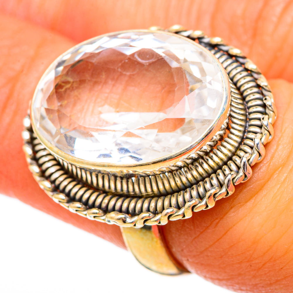 White Quartz Rings handcrafted by Anasilvercos - RING101075