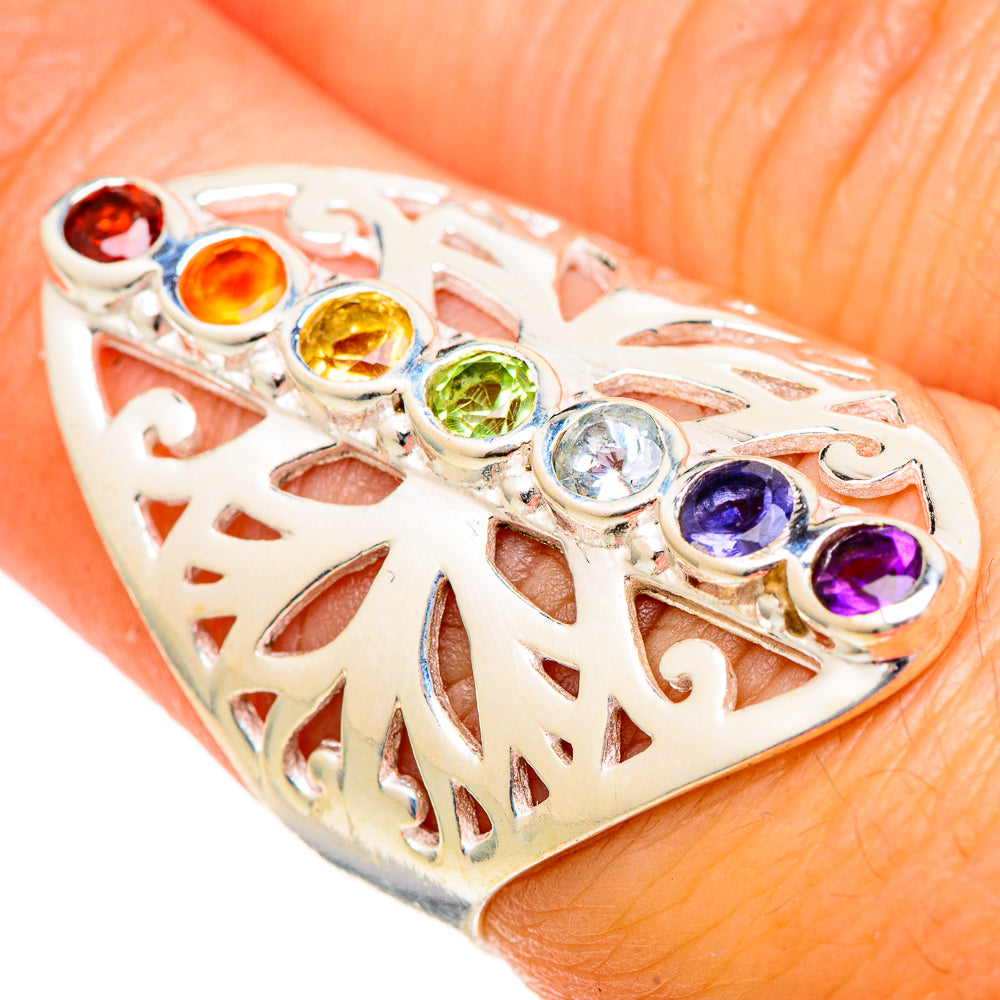 Chakra Rings handcrafted by Anasilvercos - RING101077