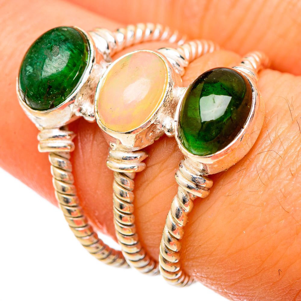 Ethiopian Opal Rings handcrafted by Anasilvercos - RING101079