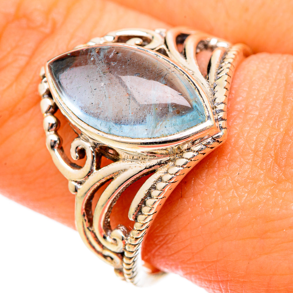 Aquamarine Rings handcrafted by Anasilvercos - RING101082