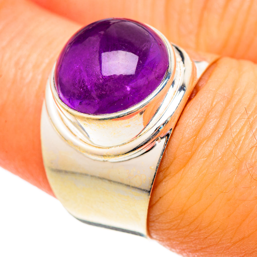 Amethyst Rings handcrafted by Anasilvercos - RING101098