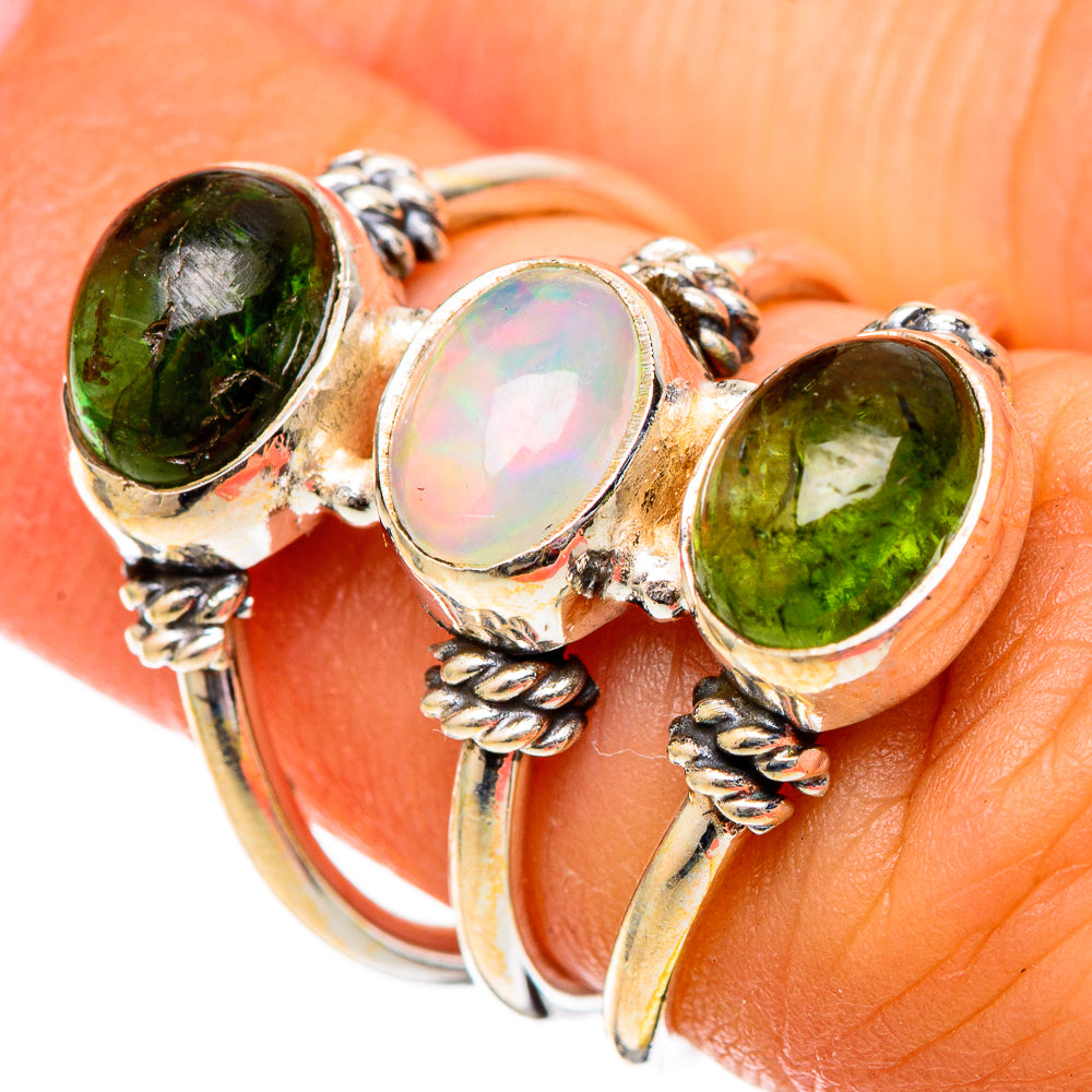 Ethiopian Opal Rings handcrafted by Anasilvercos - RING101104