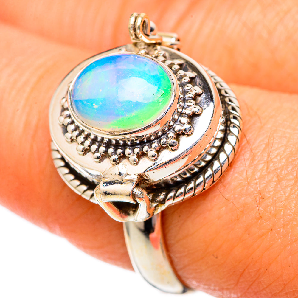 Ethiopian Opal Rings handcrafted by Anasilvercos - RING101105