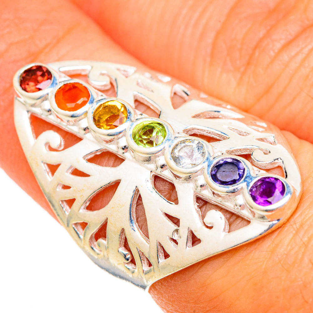 Chakra Rings handcrafted by Anasilvercos - RING101124