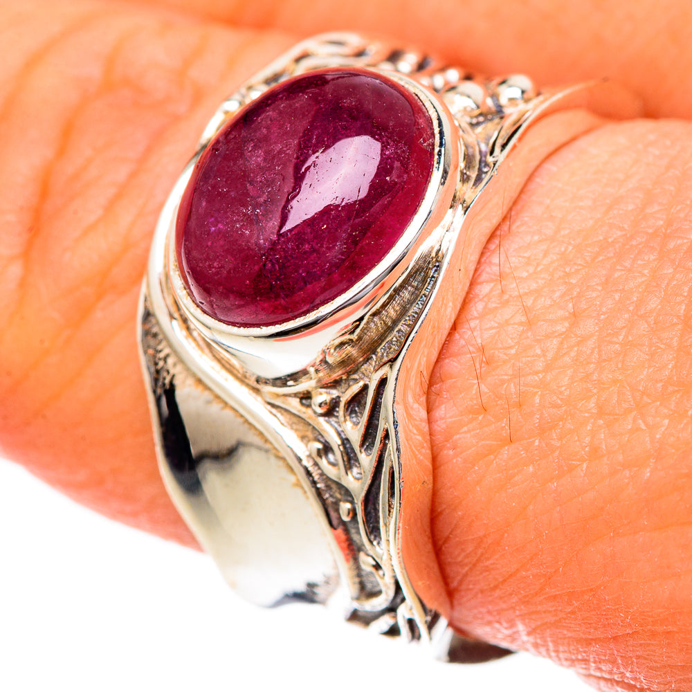Pink Tourmaline Rings handcrafted by Anasilvercos - RING101136