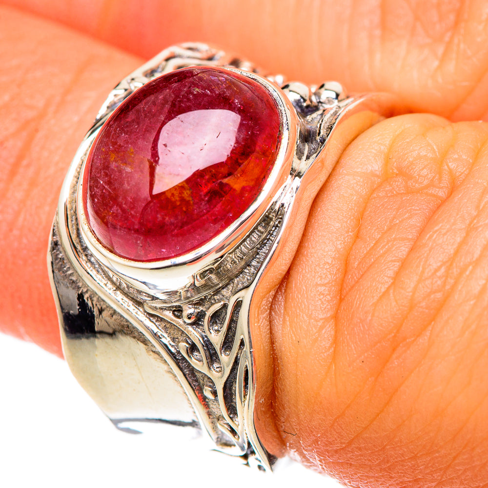 Pink Tourmaline Rings handcrafted by Anasilvercos - RING101152