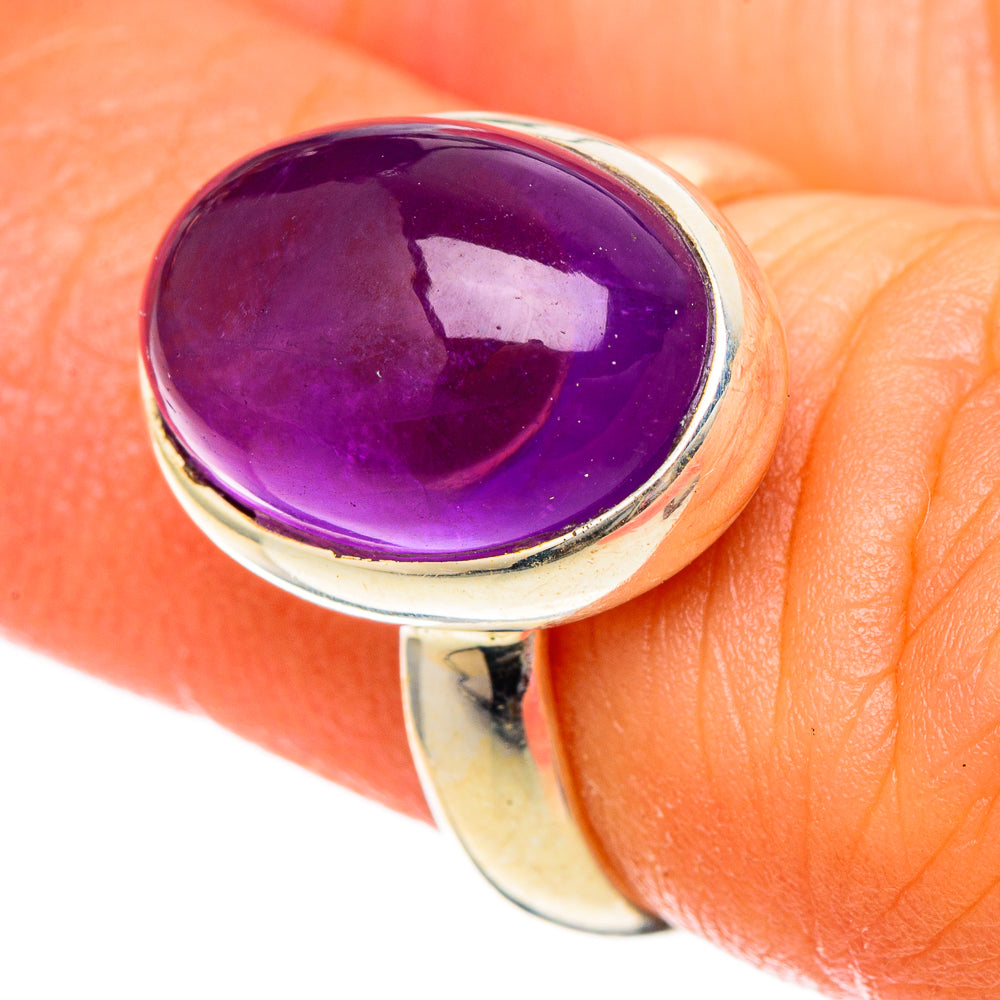 Amethyst Rings handcrafted by Anasilvercos - RING101156