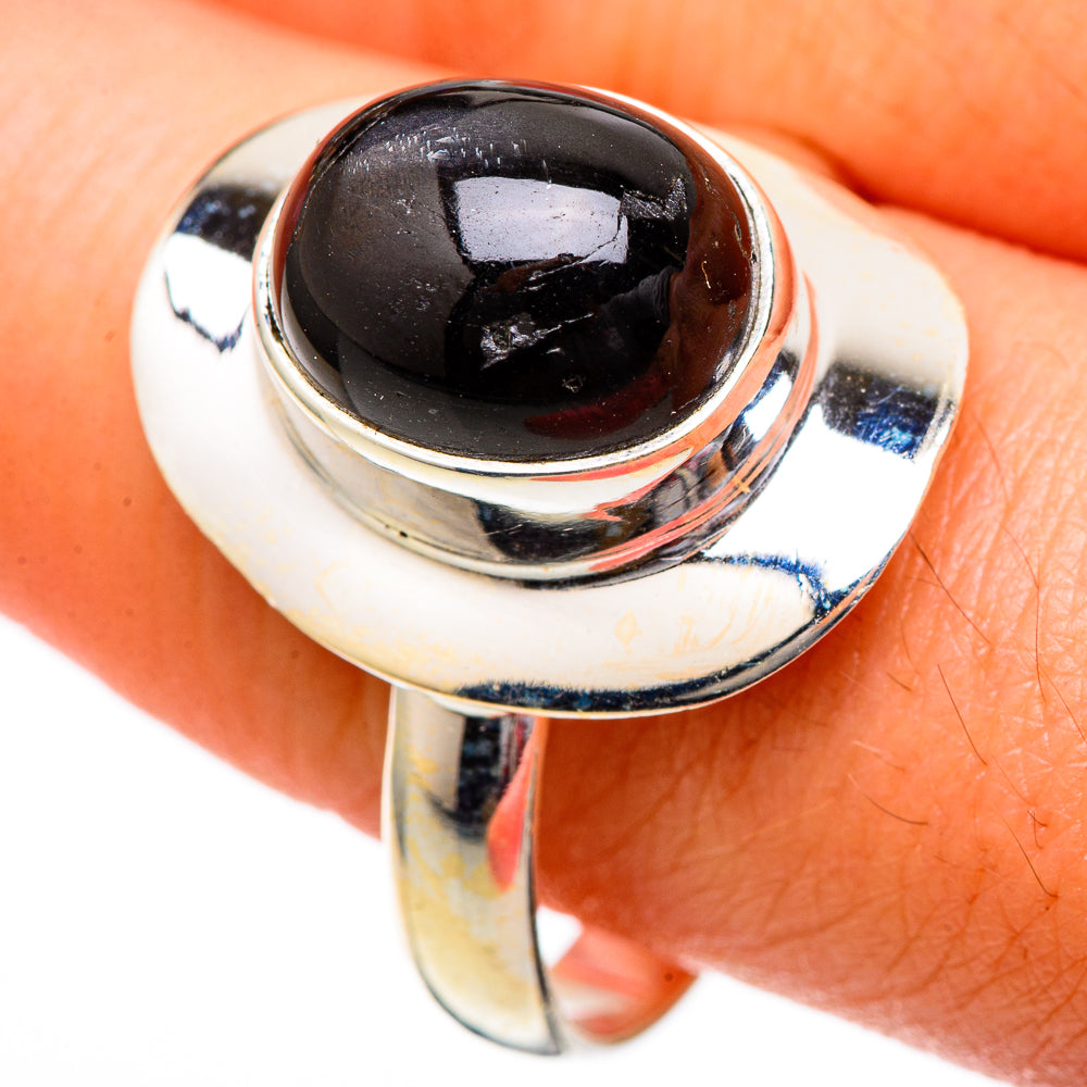 Black Onyx Rings handcrafted by Anasilvercos - RING101157