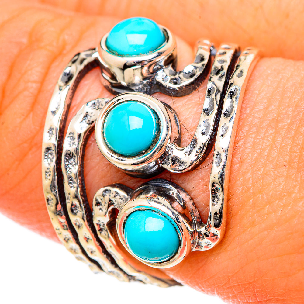 Larimar Rings handcrafted by Anasilvercos - RING101161