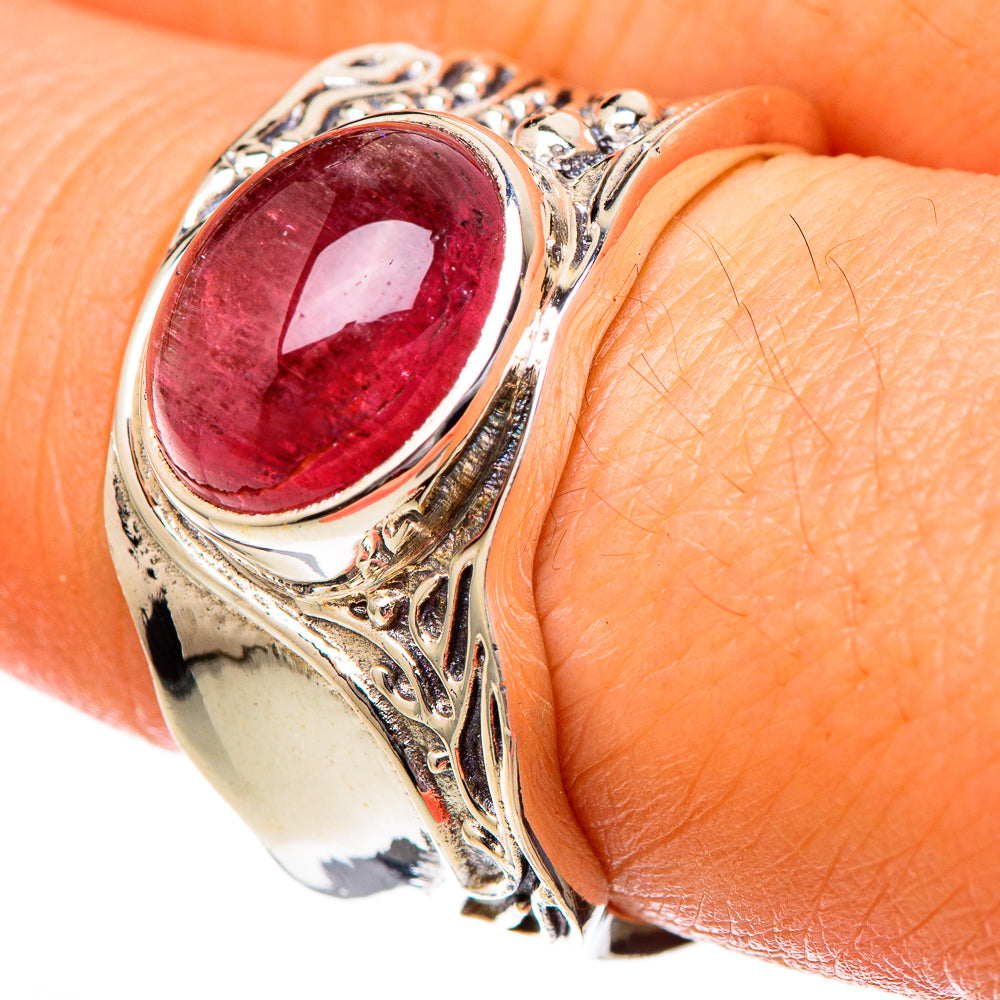 Pink Tourmaline Rings handcrafted by Anasilvercos - RING101167