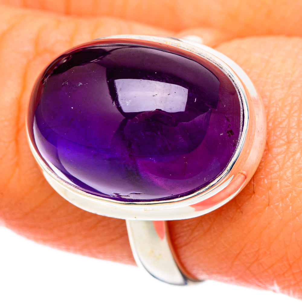 Amethyst Rings handcrafted by Anasilvercos - RING101184