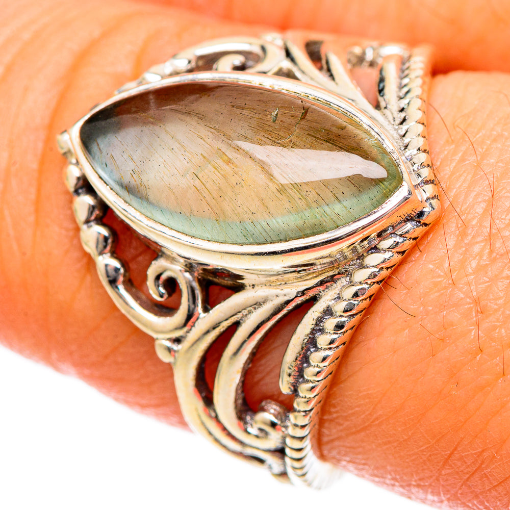 Prehnite Rings handcrafted by Anasilvercos - RING101187
