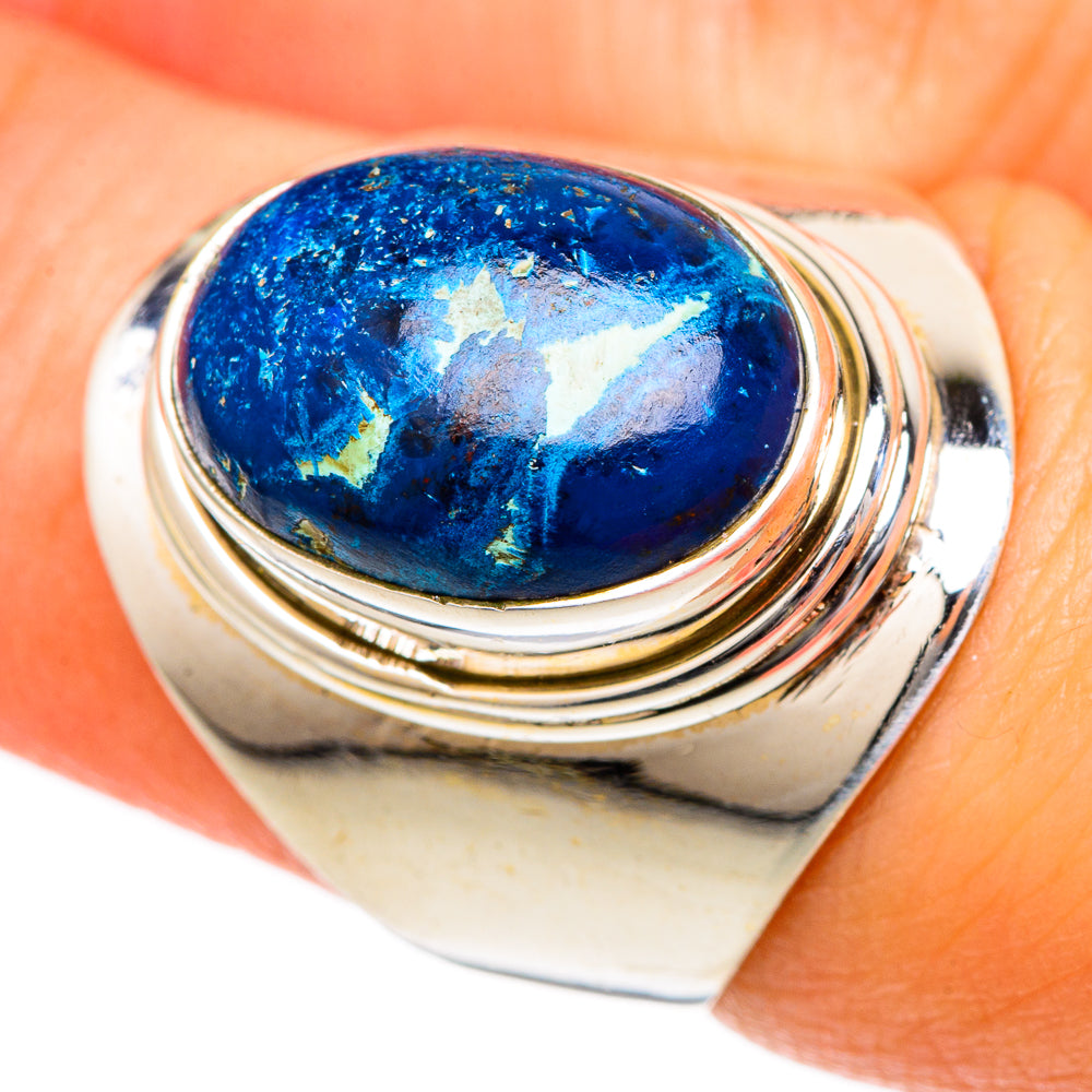 Azurite Rings handcrafted by Anasilvercos - RING101189