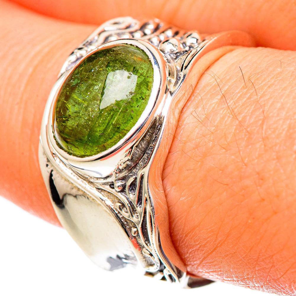 Peridot Rings handcrafted by Anasilvercos - RING101192