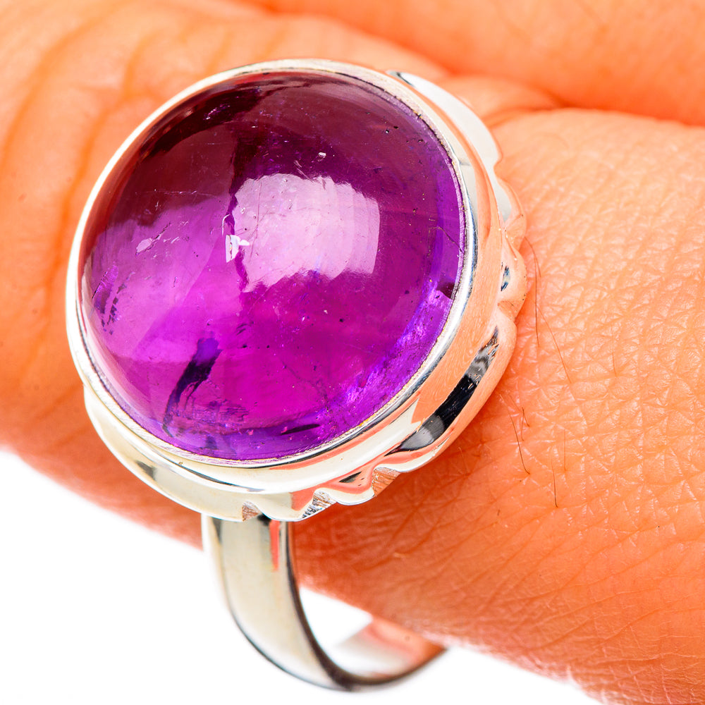 Amethyst Rings handcrafted by Anasilvercos - RING101198