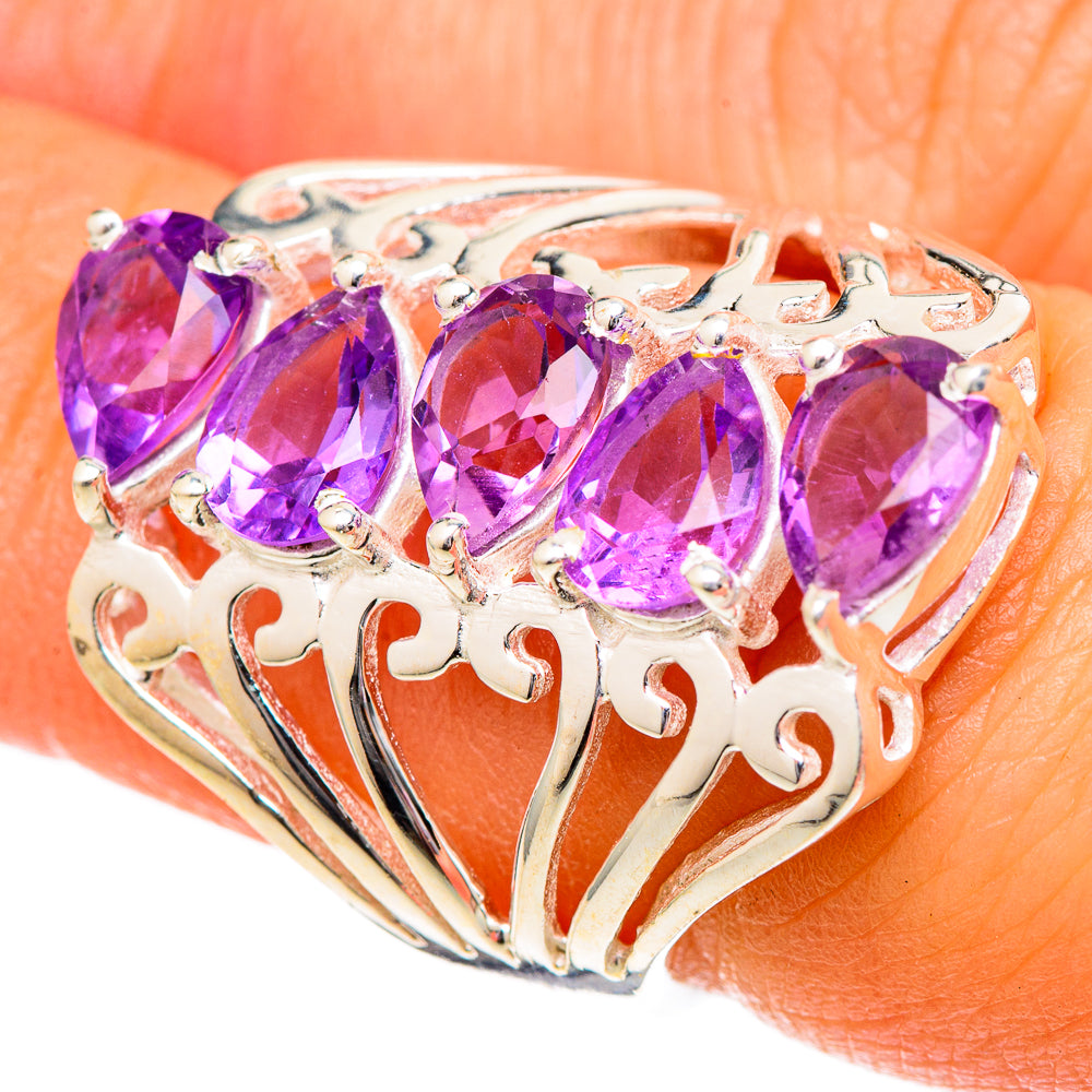 Amethyst Rings handcrafted by Anasilvercos - RING101200
