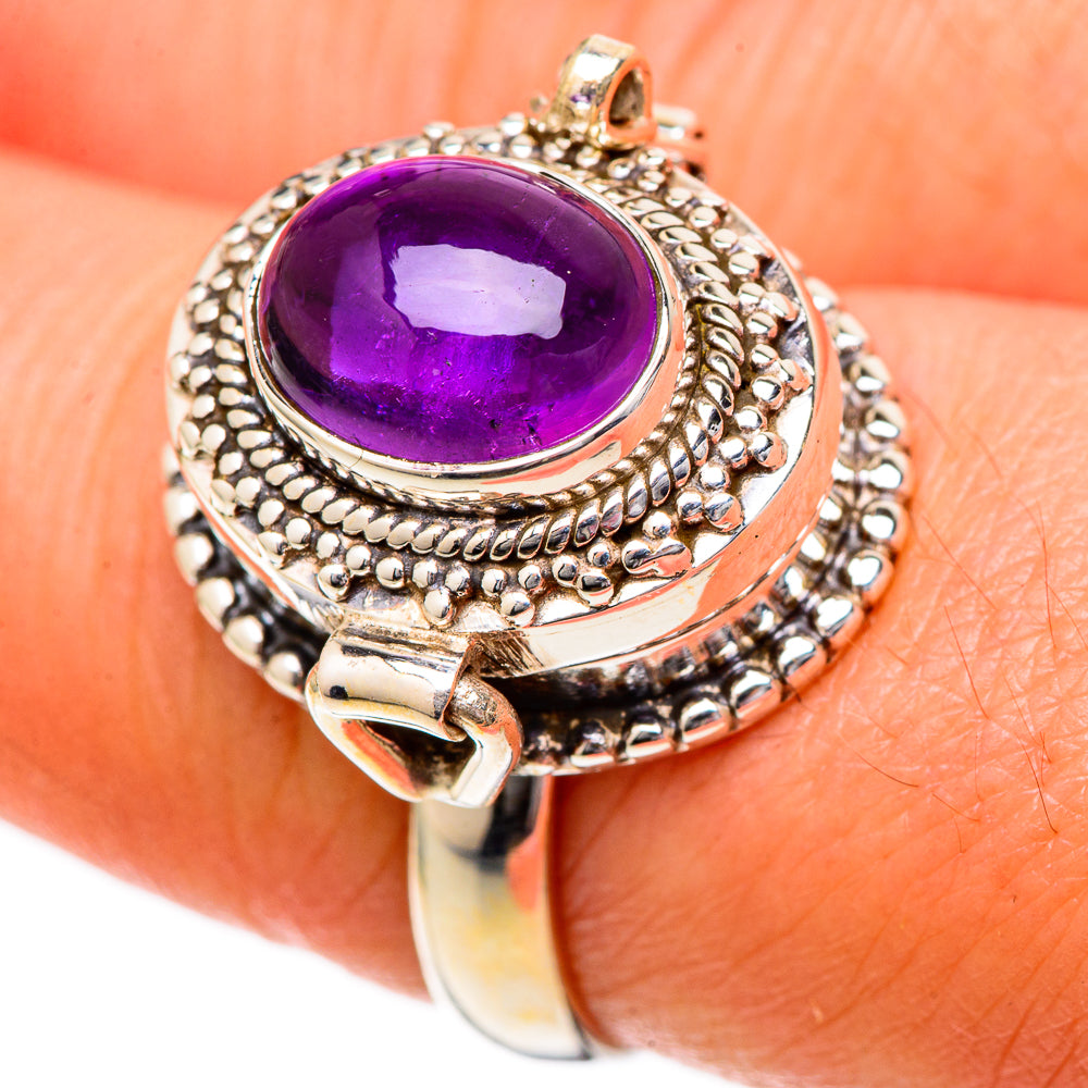 Amethyst Rings handcrafted by Anasilvercos - RING101202