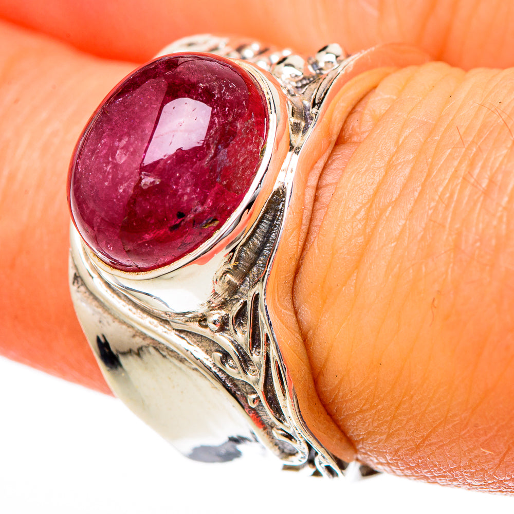 Pink Tourmaline Rings handcrafted by Anasilvercos - RING101207