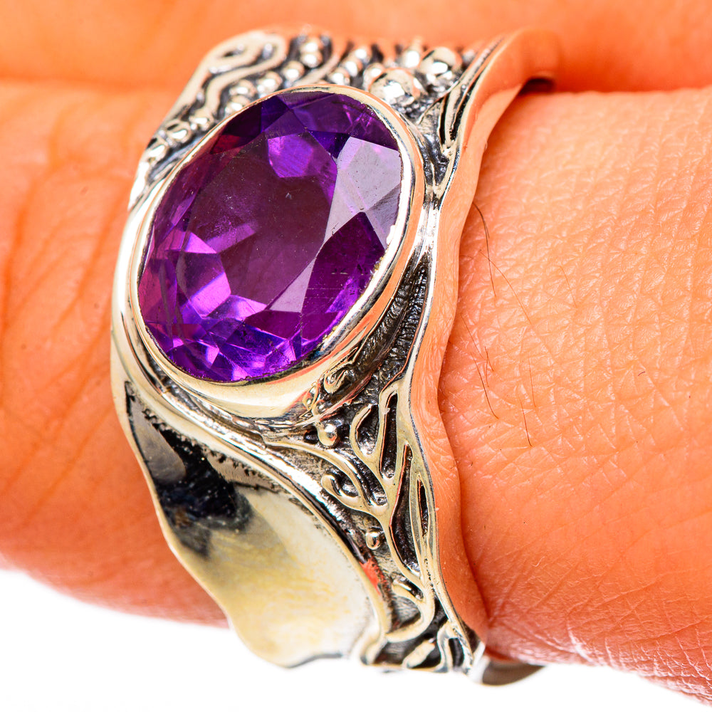 Amethyst Rings handcrafted by Anasilvercos - RING101220