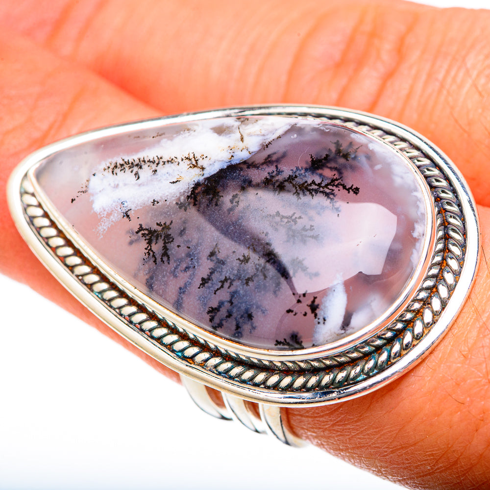 Dendritic Opal Rings handcrafted by Anasilvercos - RING101227