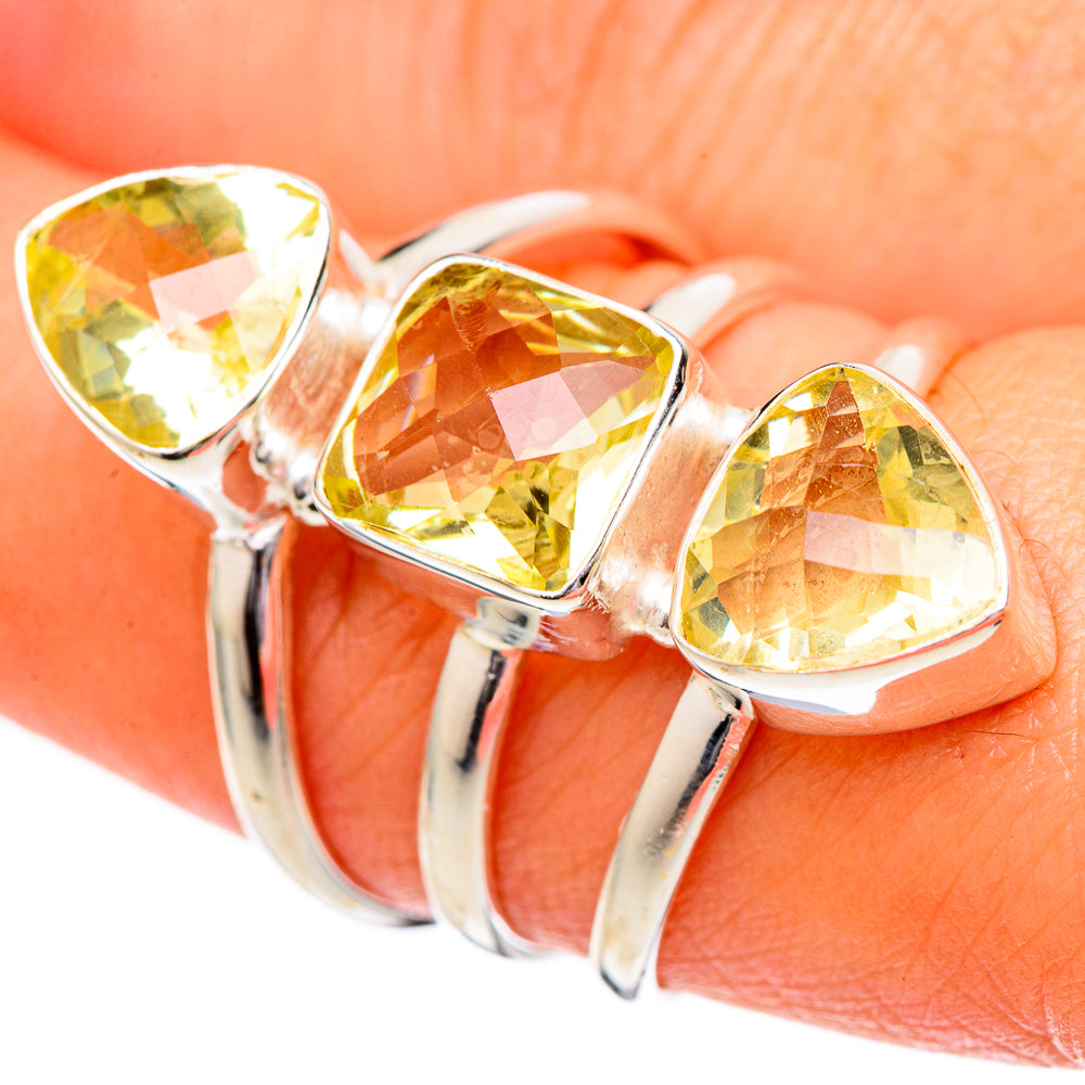 Citrine Rings handcrafted by Anasilvercos - RING101231