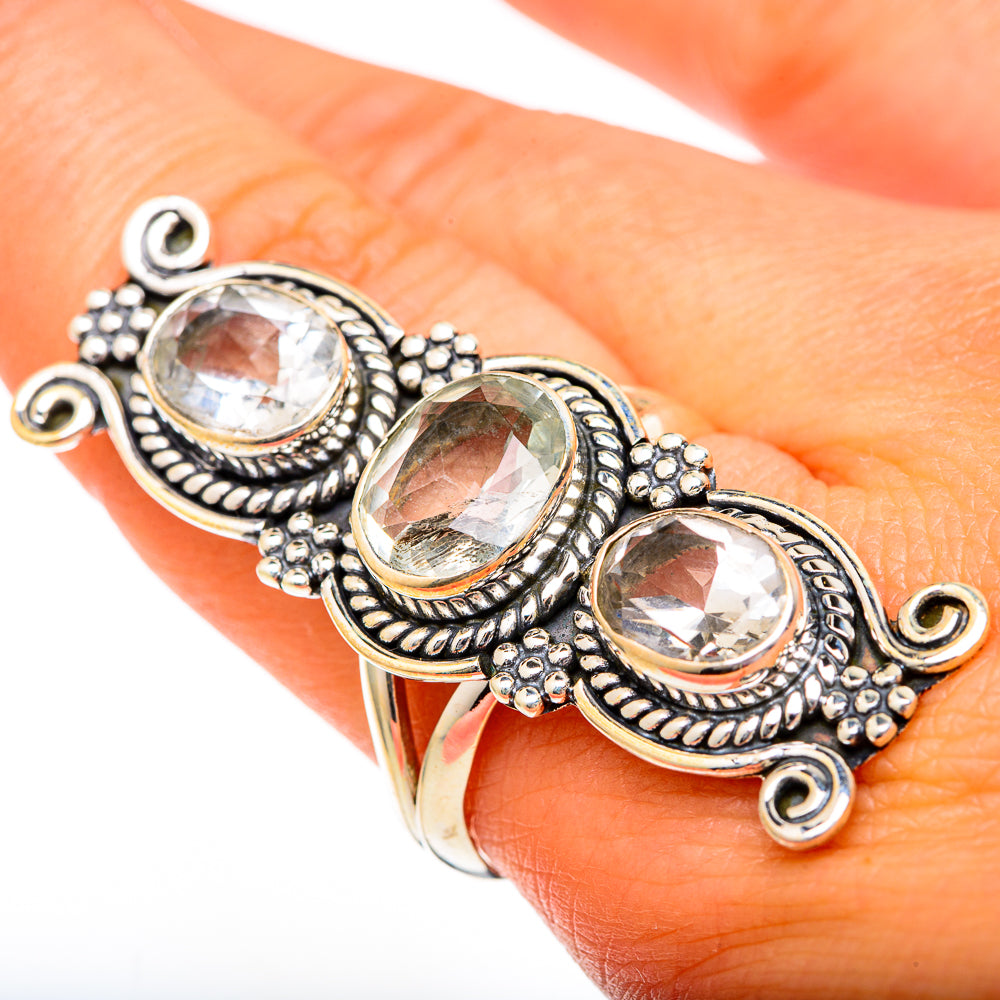 White Quartz Rings handcrafted by Anasilvercos - RING101239