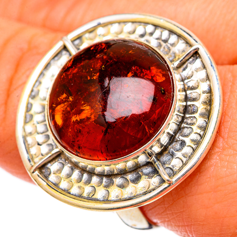 Baltic Amber Rings handcrafted by Anasilvercos - RING101243