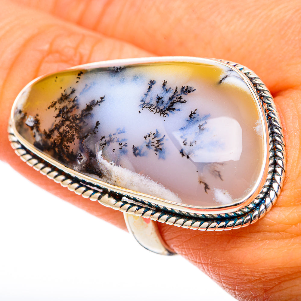Dendritic Opal Rings handcrafted by Anasilvercos - RING101252