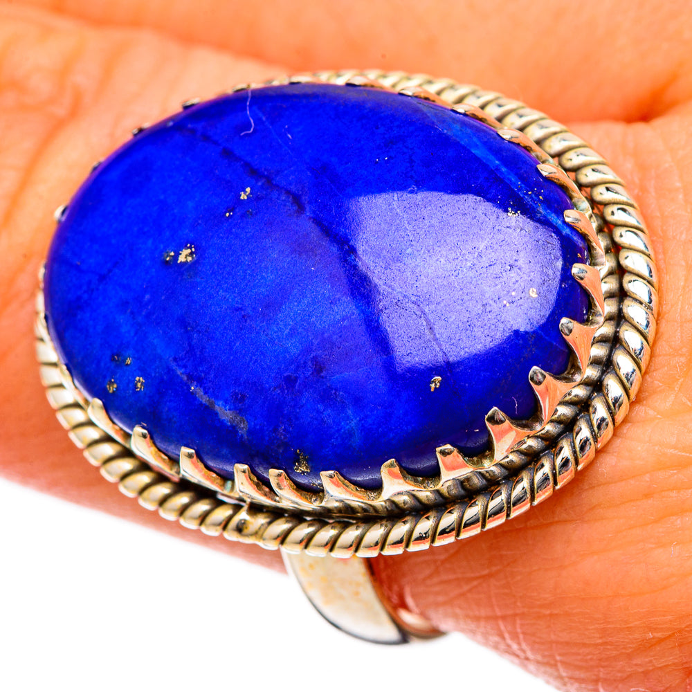 Lapis Lazuli Rings handcrafted by Anasilvercos - RING101258
