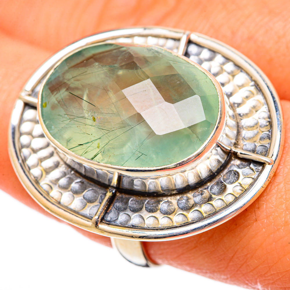 Prehnite Rings handcrafted by Anasilvercos - RING101262