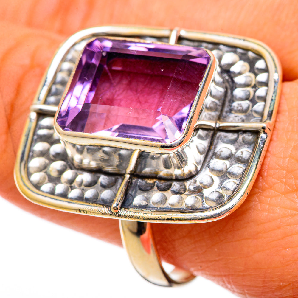 Amethyst Rings handcrafted by Anasilvercos - RING101268