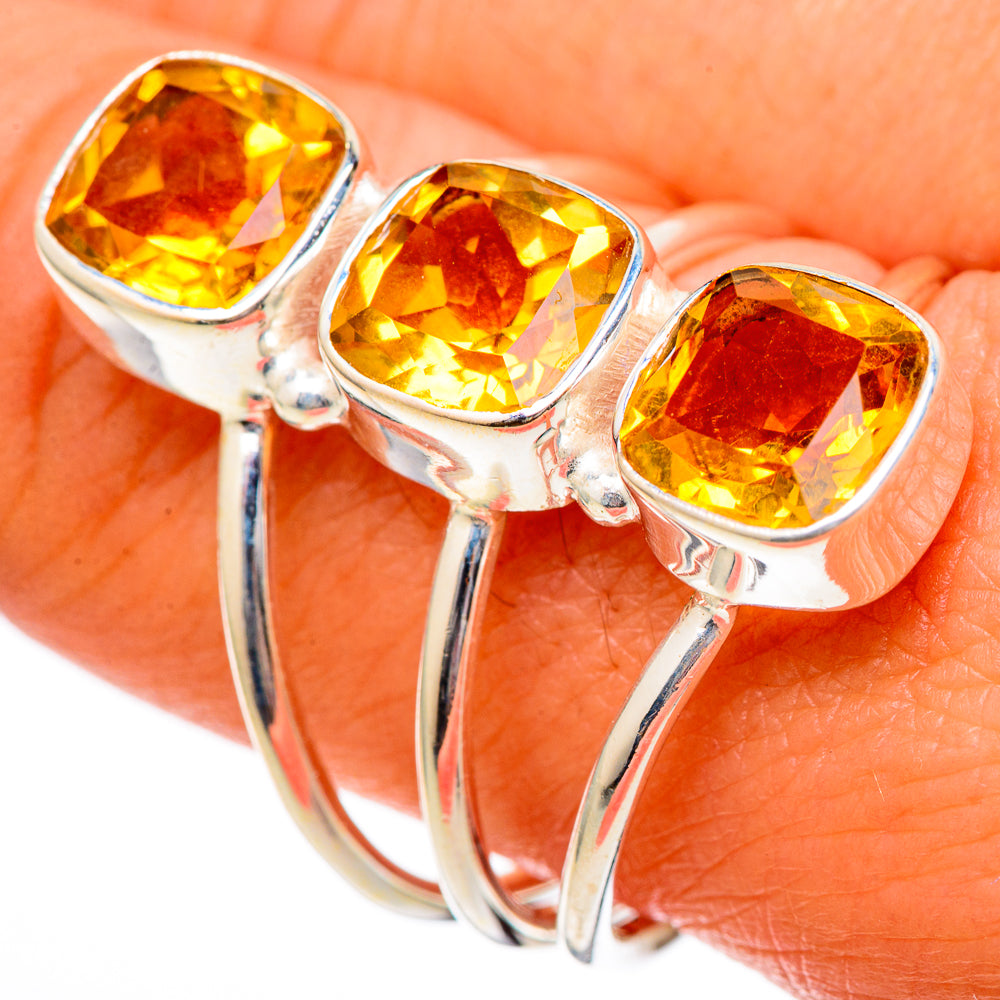 Citrine Rings handcrafted by Anasilvercos - RING101283