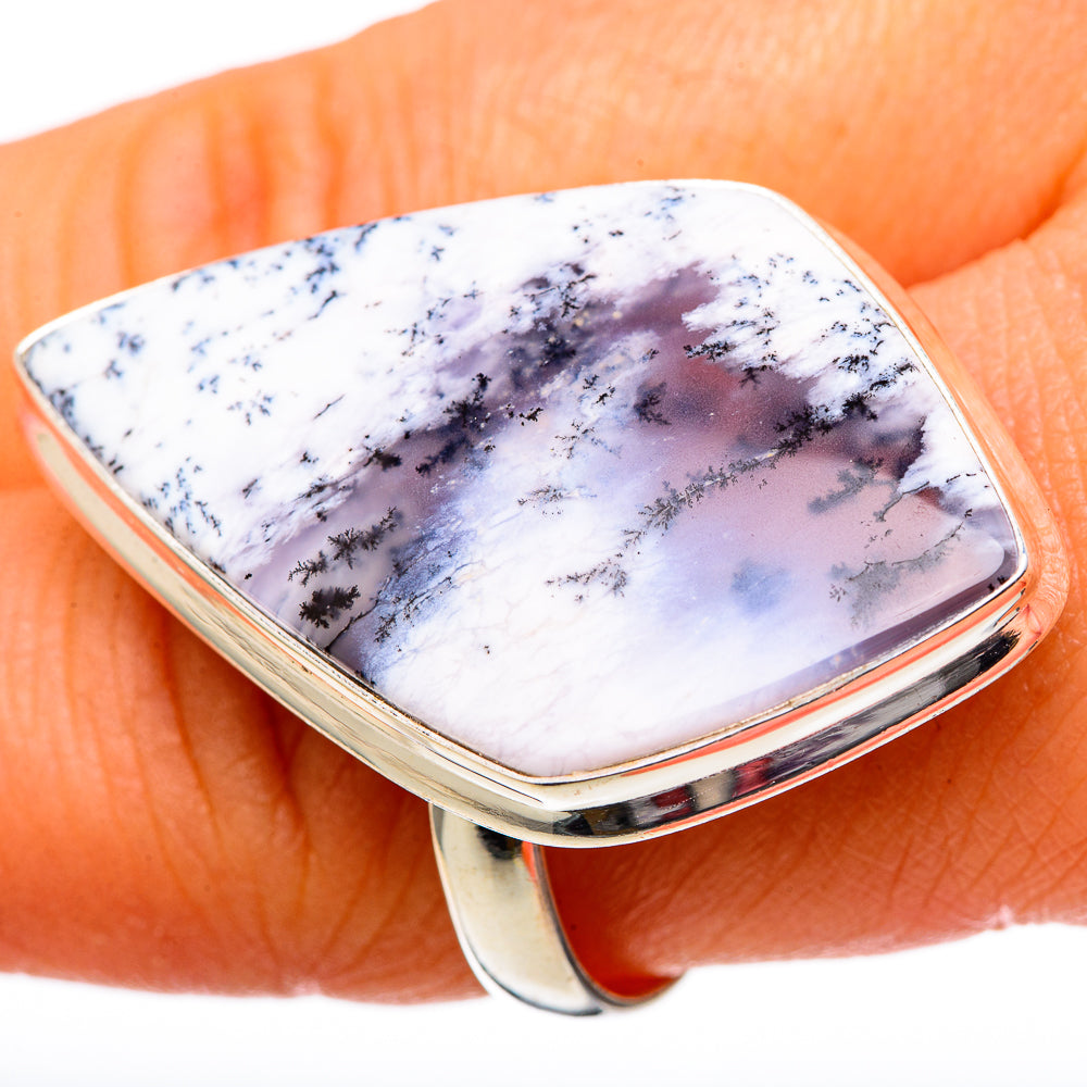 Dendritic Opal Rings handcrafted by Anasilvercos - RING101302