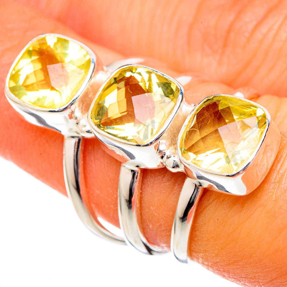 Citrine Rings handcrafted by Anasilvercos - RING101303